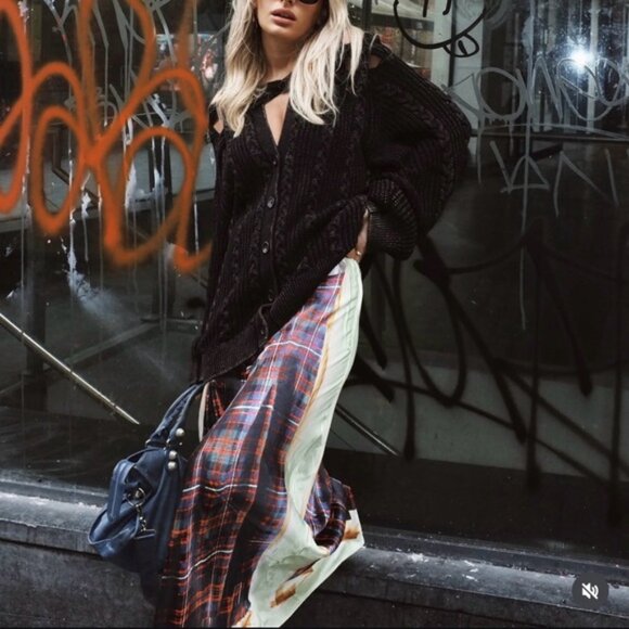 NWT Glenn Martens x H&M Unisex Cable-Knit Cardigan sz M - Picture 3 of 10